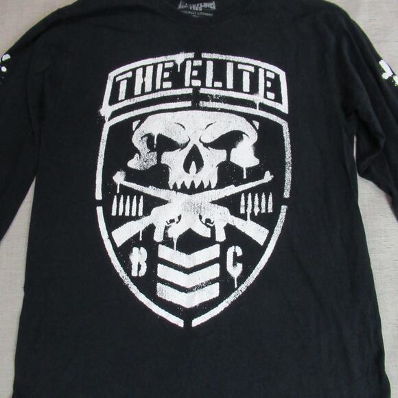 Pro Wrestling Tees T Shirt Medium The Elite Graphic Tee Long Sleeve Omega Buck - Picture 3 of 12
